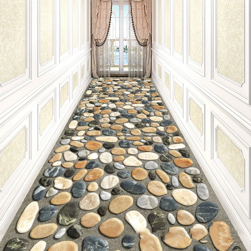 3D Creative Flower Carpets European Hallway Doormat Bedroom Living Room Rugs Kitchen Stairs Carpet Anti-skid Hotel Corridor Mats