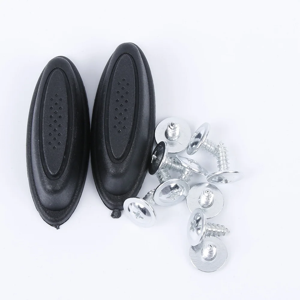 ISKYBOB 2pcs Replacement Plastic Luggage Stud Foot Feet Pad Black For Any Bags Kit Fashion