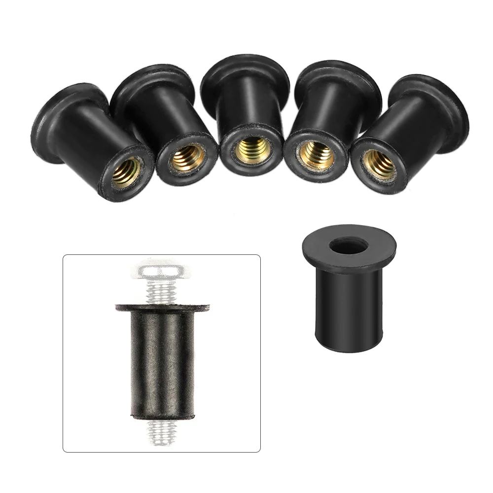 

6pcs M4 / M5 / M6 Kayak Rubber Well Nuts Fastener Wellnuts Kayak Accessories Water Sports Kayak Rubber