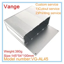 4 шт./лот серебристого цвета экструдированные профили распределительная коробка 145*54*100 мм 6063-T5 алюминиевый аппарат проектная коробка для приборов