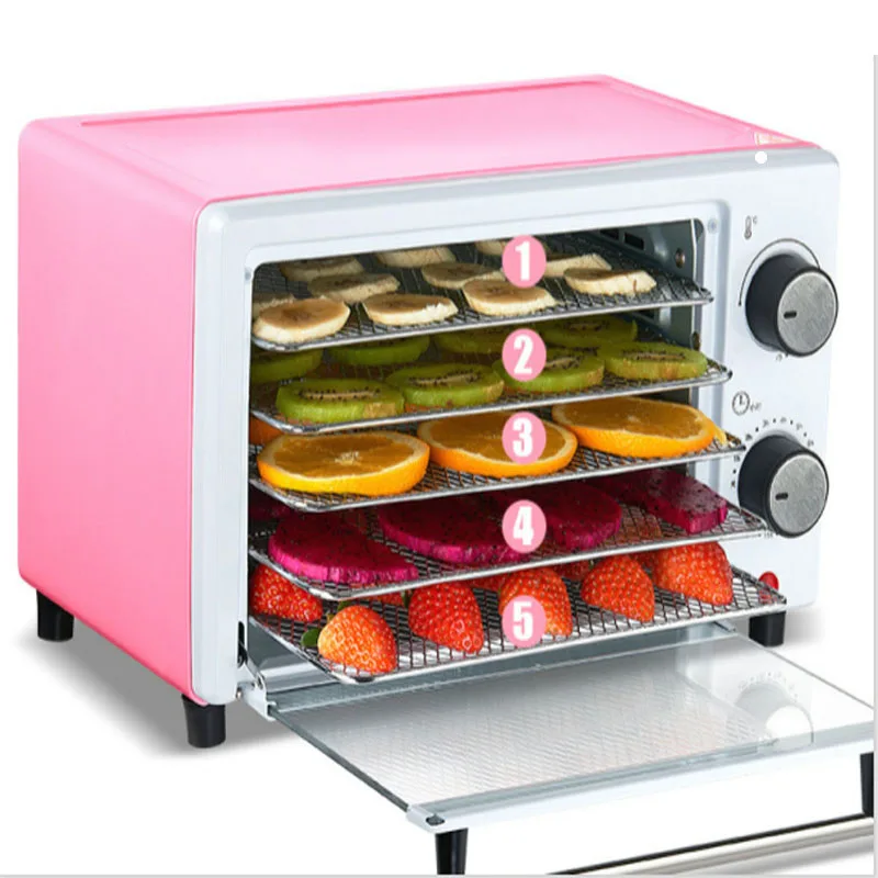 Food Dehydrator Electric Dried Fruit Machine Vegetable Dryer Beef Snack Jerky Dehydrator Meat Drying Machine Stainless Steel220