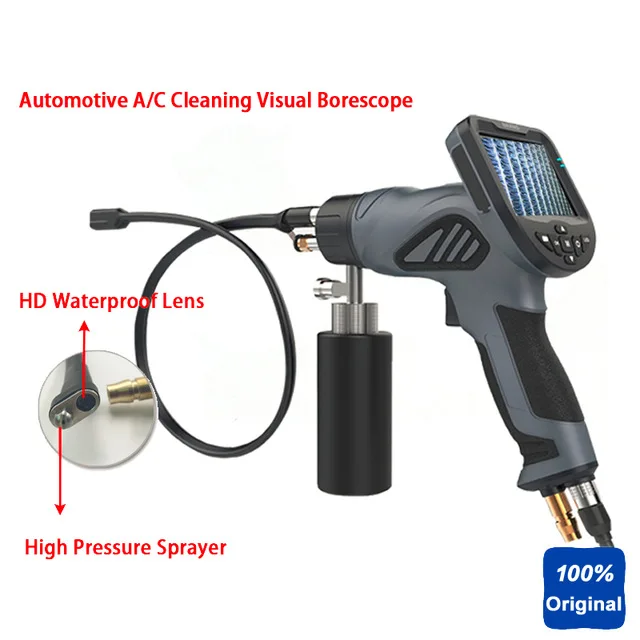 

Air Conditioner Washing Inspection Borescope NEW Water Gun Aircon Cleaner Videoscope Car Visual Spray Cleaning Video Endoscope