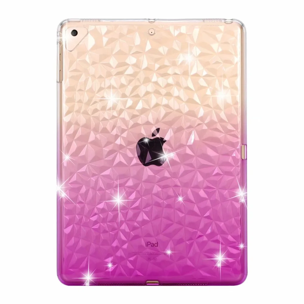 Download Soft Silicone TPU Cover For Apple iPad Mini 4 3 2 1 Transparent Gradient Color Clear Tablet Case ...