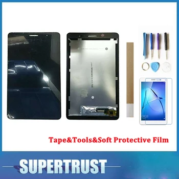 

For Huawei MediaPad T3 KOB-L09 KOB-W09 LCD Display+Touch Glass Assembly Black White with tools&tape&Soft Protective Film
