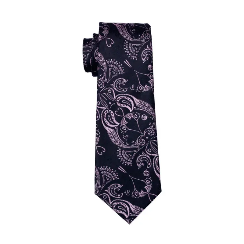 LS-291 Горячее предложение Для мужчин галстук цветочный 100% шелк жаккард Тканые Gravata галстук Hanky запонки Набор для Для мужчин Формальные