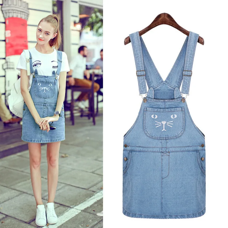 white stuff denim pinafore