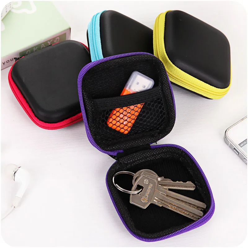 Mini Headphone Zipper Case Portable Mini Hard Storage Case Bag for Earphone Headphone SD TF Cards Travel Accessories Mini Headphone Zipper Case Portable Mini Hard Storage Case Bag for Earphone Headphone SD TF Cards Travel Accessories
