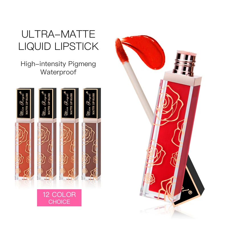 Матовый макияж водостойкий стойкий блеск для губ пигментная губная помада