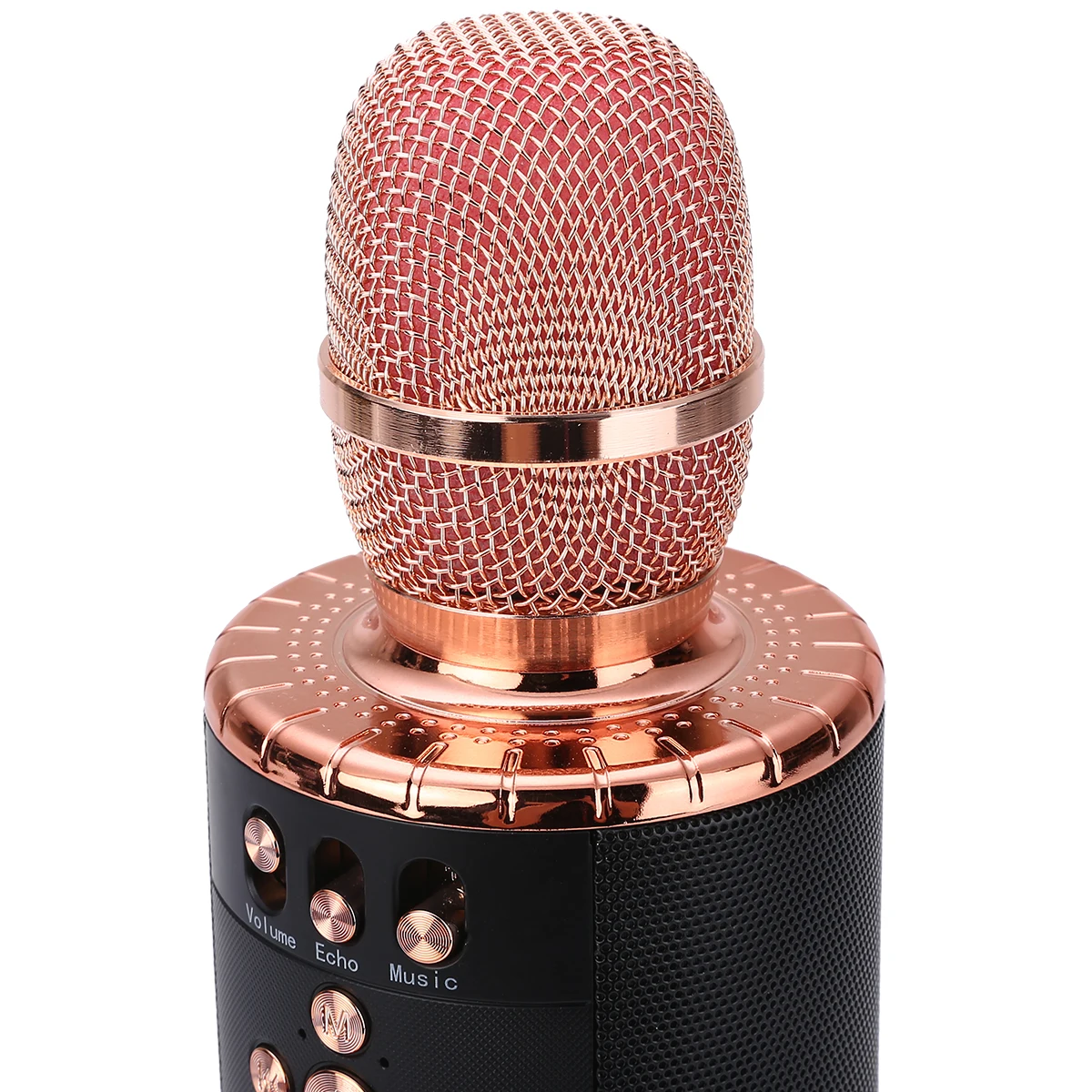Professional Karaoke Wireless Bluetooth Microphone 4in1 Portable Handheld LED Lights USB Speaker Microphone for Home KTV