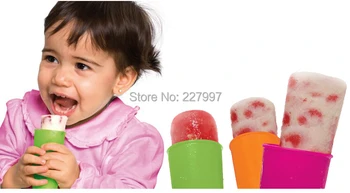 

Wholesale Silicone Push Up Ice Cream Jelly Lolly Pop Maker Popsicle Mould Mold factory price 100pcs free shipping