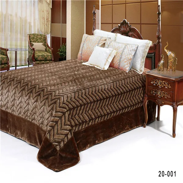 "CLORIS" Fashion Polyester Bedding Blanket 220 240 Russian Shipping