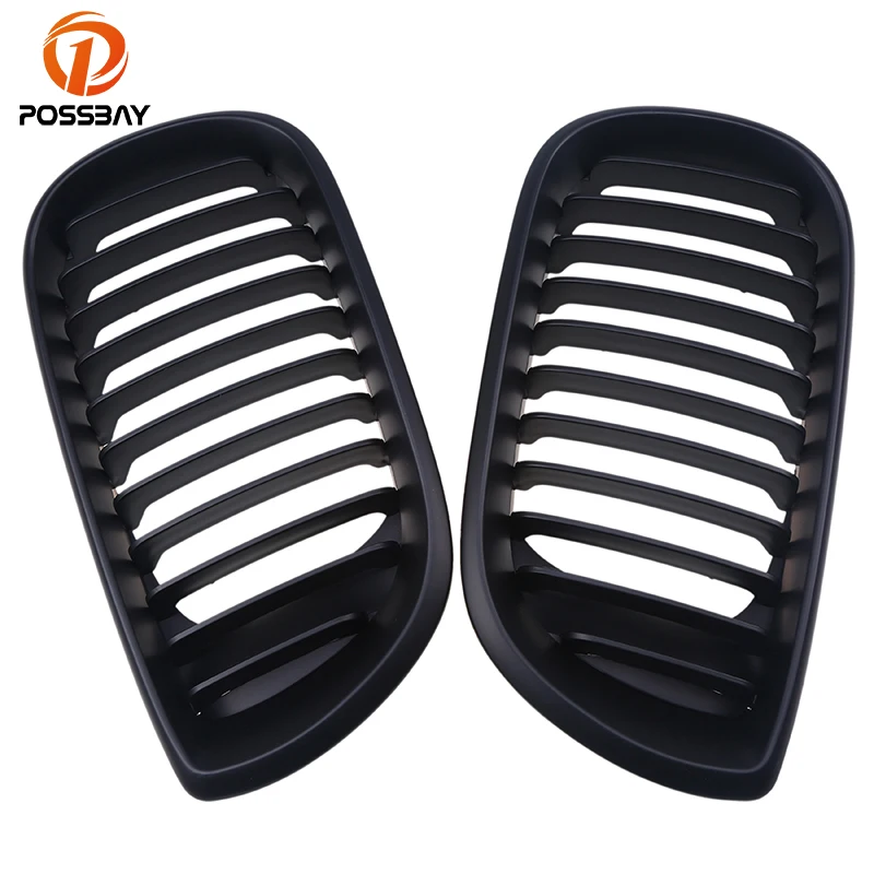 

POSSBAY Car Front Center Wide Kidney Hood Grille Grills for BMW 3-Series E46 325xi/330d Touring 2001-2006 Facelift Car Cover