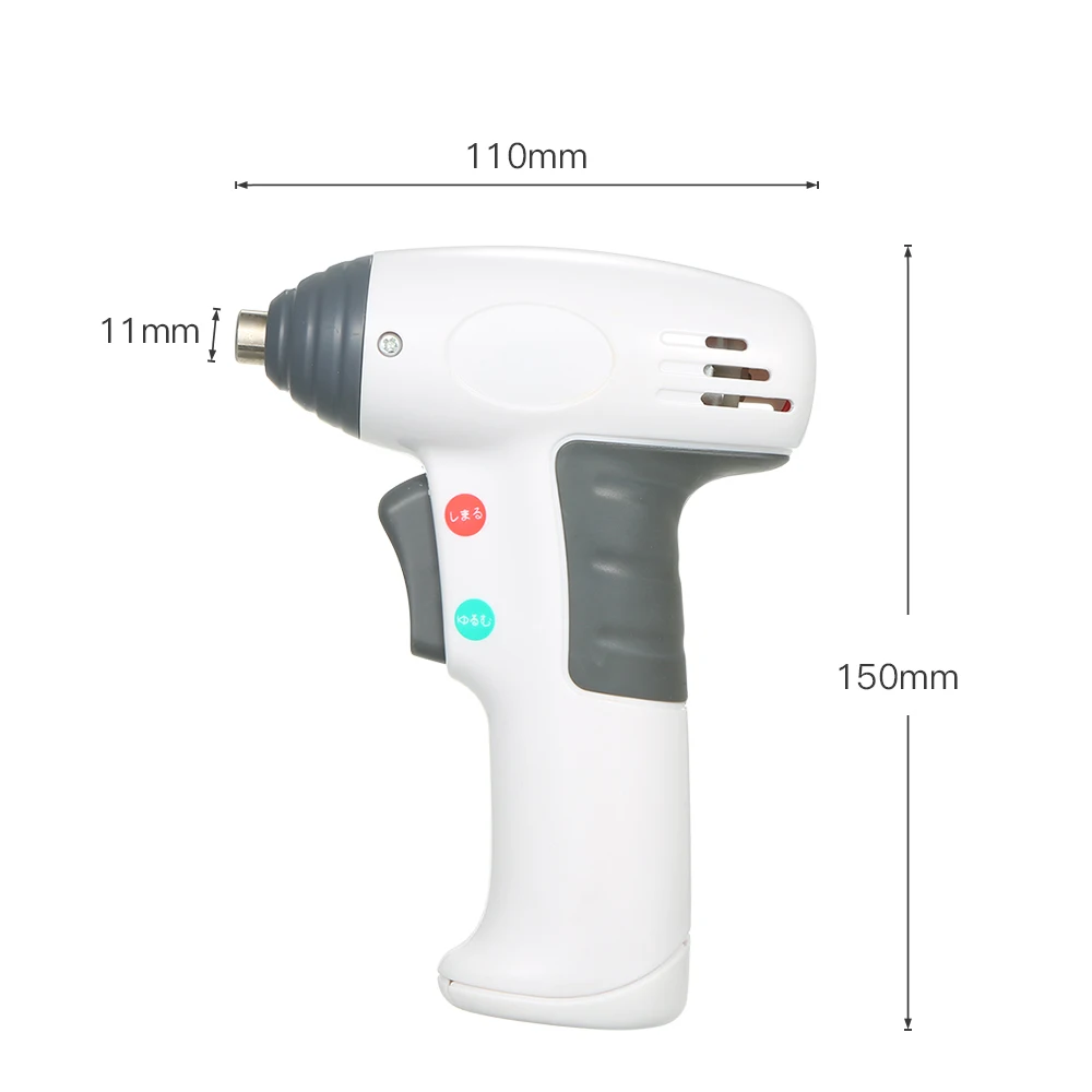 Аккумуляторный Электрический шуруповерт с питанием от батареи, дрель, мини роторный беспроводной бытовой DIY электрический шуруповерт, набор+ 3 шурупа