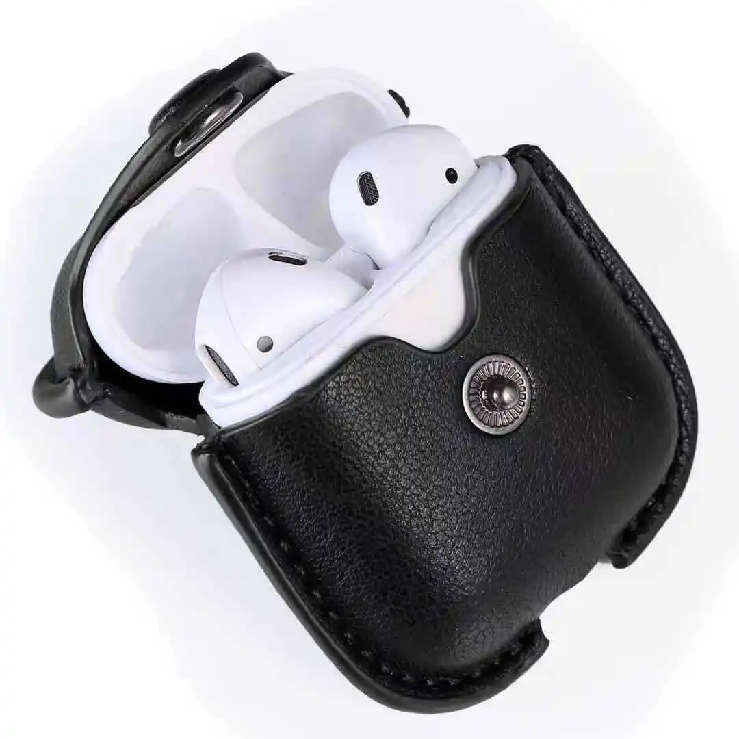 Чехол для наушников для Airpods, кожаный чехол, Роскошный чехол для AirPods 2, чехол, аксессуары для наушников, сумки для наушников