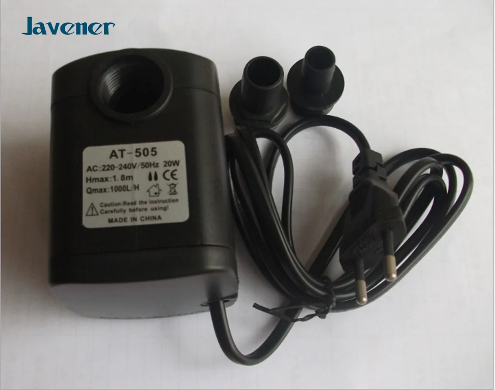 

220V-240V AC Electric Mini Submersible Pump brushless motor no jam pumnp for Aquarium fish tank 50Hz 20W 1000L/H T55