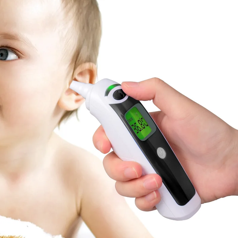 Высокоумный инфракрасный ушной термометр с сигнализацией температуры двойной шкалой переключаемый 10 памяти цифровой термометр для семьи здоровый