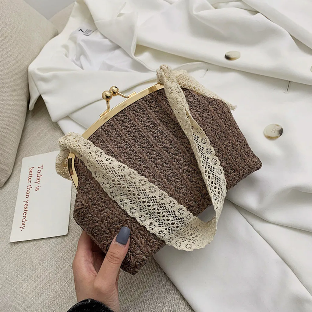Schoudertas sac de plage sac bandouliere femme bolsas де mujer Для женщин пляжные лук соломы холщевый мешок квадратный сумка пляжная сумка