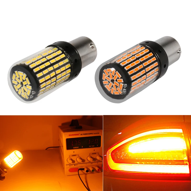 1156 BA15S T20 7440 P21W W21W светодиодный Canbus лампы нет Hyper Flash огни парковочная Лампа Стоп
