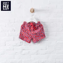 Летние красные шорты с цветочным принтом для маленьких девочек «Не называйте меня» новые модные базовые шорты для детей Повседневная хлопковая мягкая домашняя одежда для мальчиков 90209-5 лет