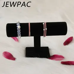 JEWPAC черный браслет держатель один ярус браслет держатель Цепочки и ожерелья Цепь Часы стойки цветок украшения для головы Дисплей Z20