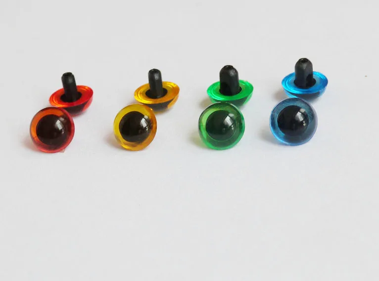 

50pcs/lot 9/10.5/12/13.5/15mm handscrew button eyes colorful new toy eyes for diy felt findings--blue/green/red/yellow/brown
