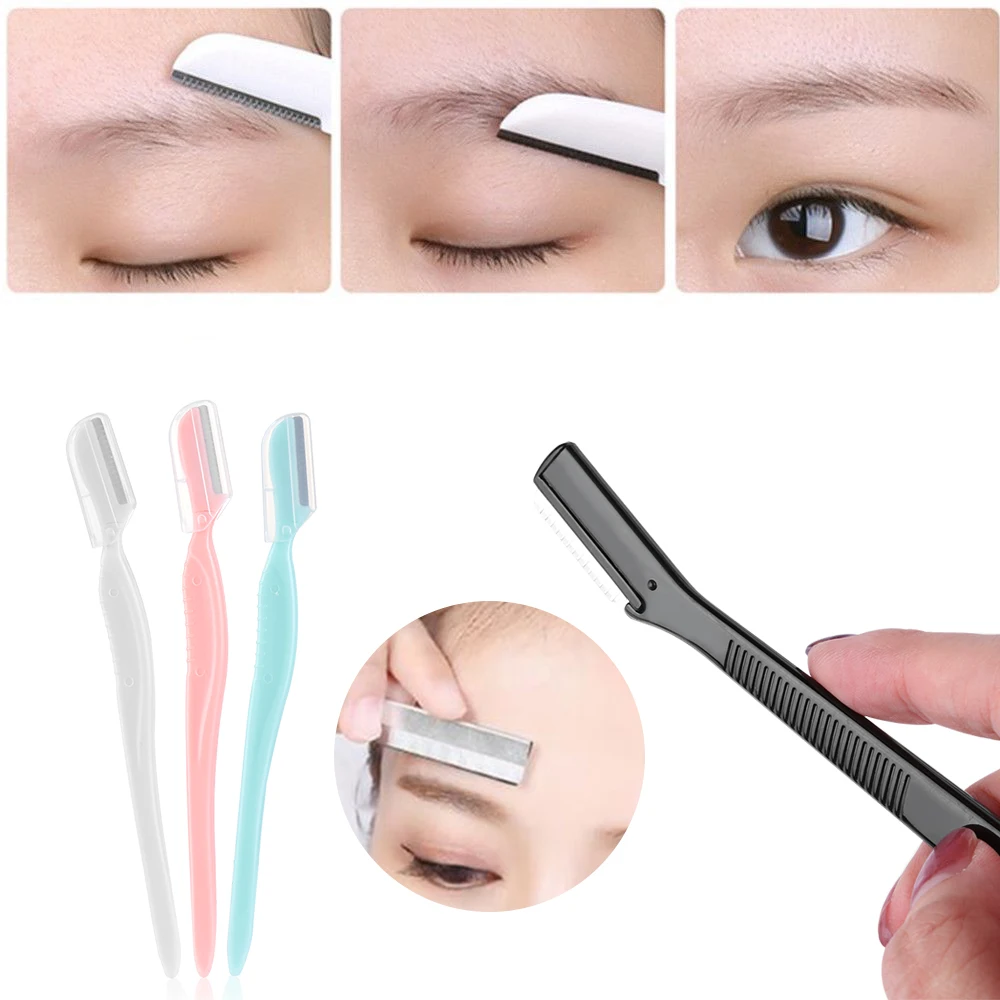 

1/2/3Pcs Lady Eyebrow Shaver Safe Blade Stainless Steel Mini Eyebrow Razor Knife Lip Eyebrow Hair Remover Trimmer Beauty Tools