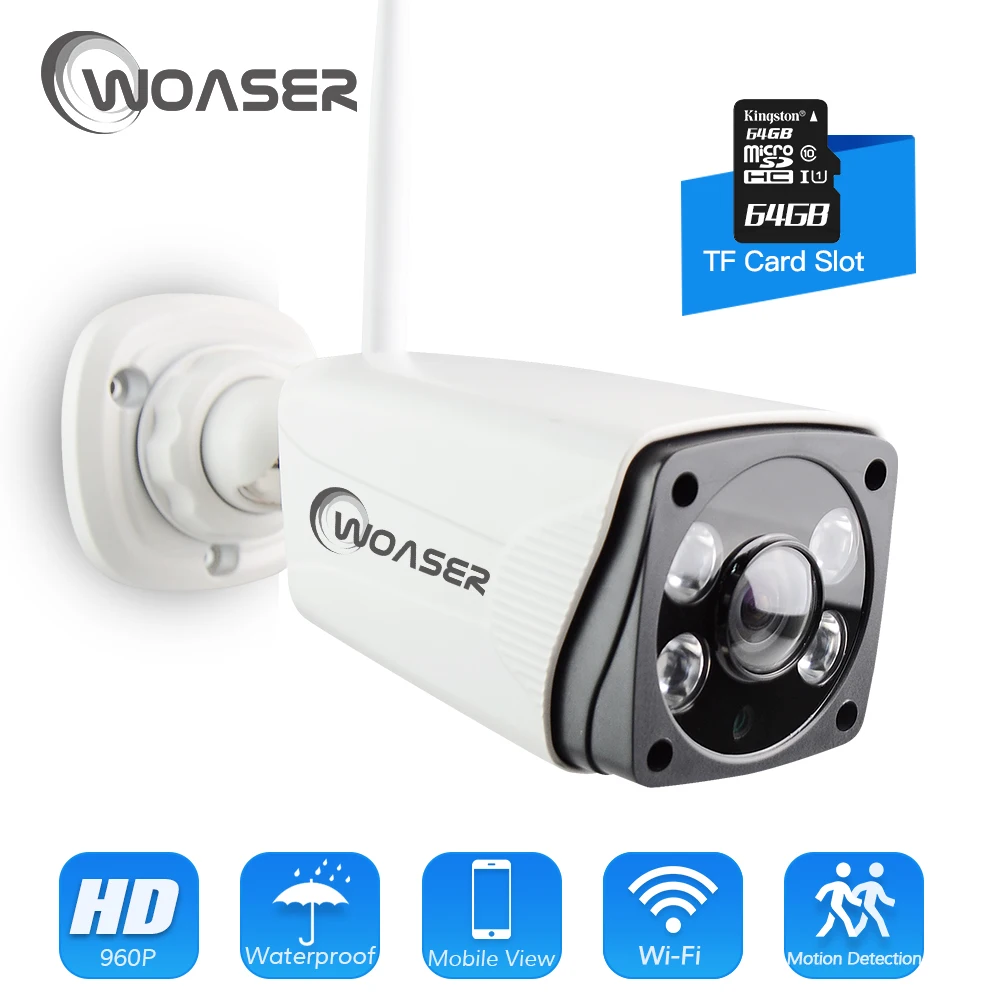 

WOASER HD 1.3MP FishEye IP Camera 360 degree Full View Outdoor Waterproof 1280X960 Network Home Security WiFi Camera Panoramic