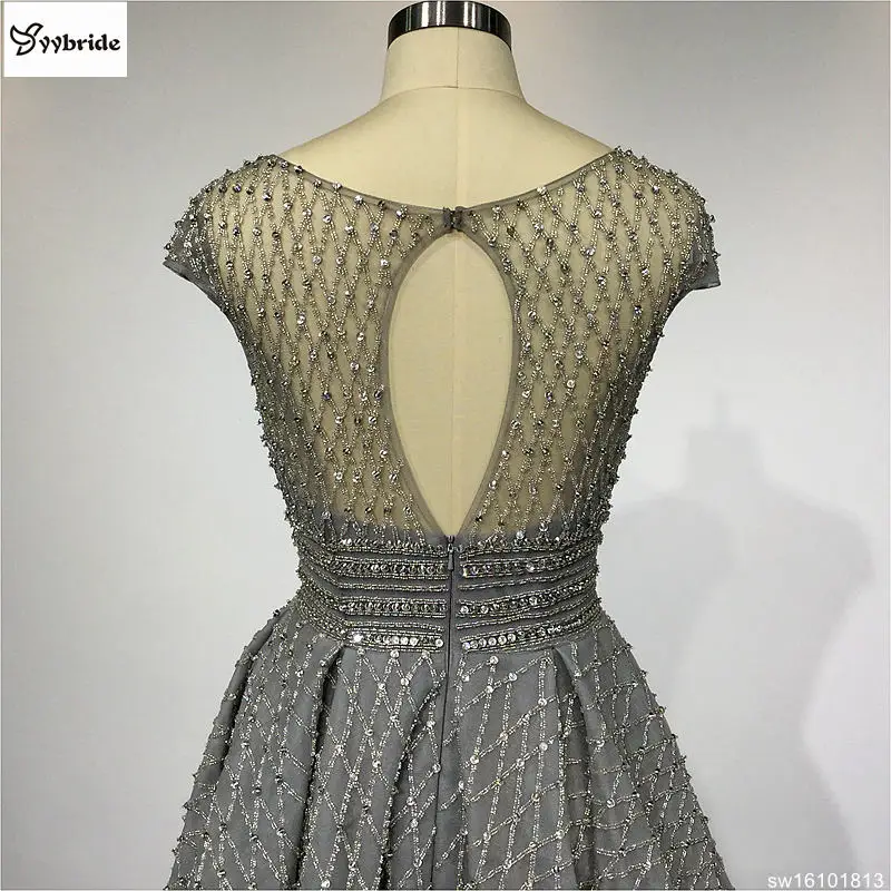 Party Dresses Cocktail Dresses Skirt Grey Knee-Length Scoop Neck A-Line