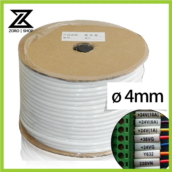 Buy 4mm PVC Cable Sleeve Cable Marker Handwriting