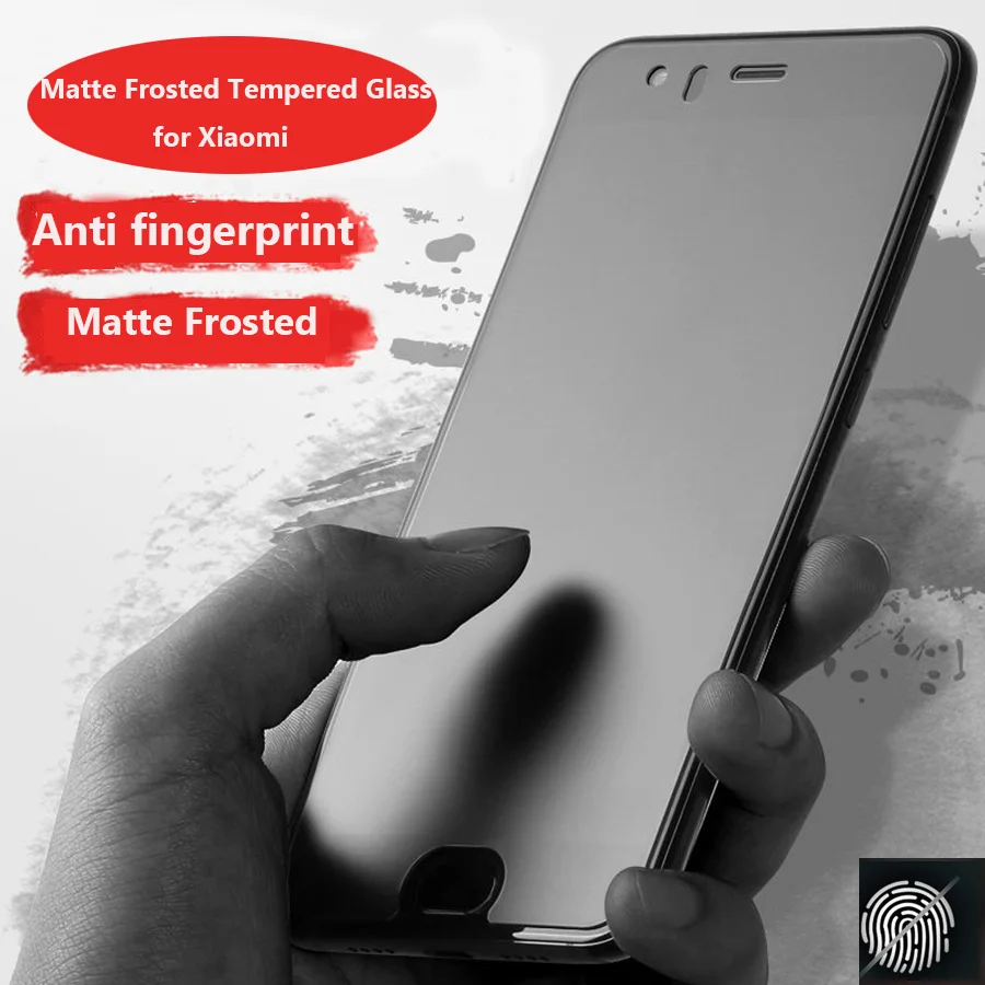 

No fingerprint Matte Glass for Xiaomi Pocophone F1 A3 9T CC9 Screen Protector Frosted Tempered Glass for Redmi K20 Note 7 8 Pro