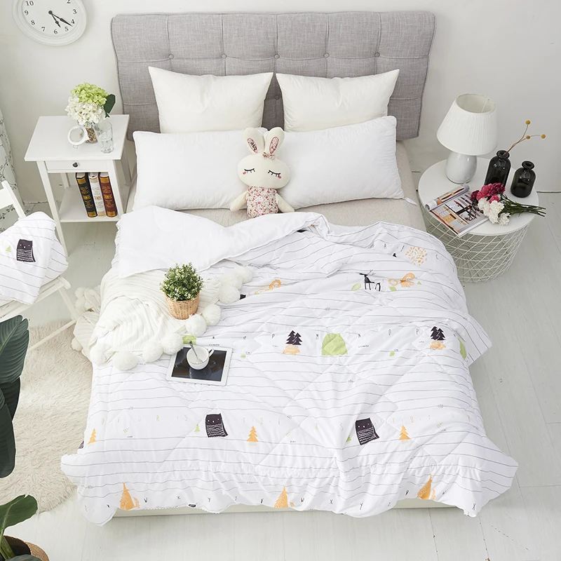 

2018 New Small Floral Summer Quilt Blanket Quilting Home Textiles Air Condition blanket Suitable for Children adult free #sw