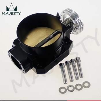 

Universal 90MM-80MM Q45 Throttle Body Intake Manifold FOR RB25DET RB26DET RB20DT GTS Black