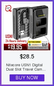 Nitecore USN4 Pro Двойной слот USB QC зарядное устройство для sony a7 III, a7R III, a9(ILCE-9) Совместимость с NP-FZ100 аккумуляторами