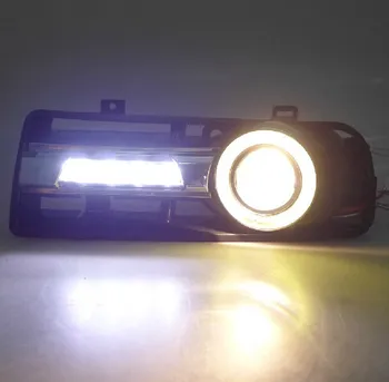 

eOsuns CCFL angel eye + LED daytime running light DRL + Fog Lamp with Projector Lens for VW volkswagen golf 4 MK4 1998-2005