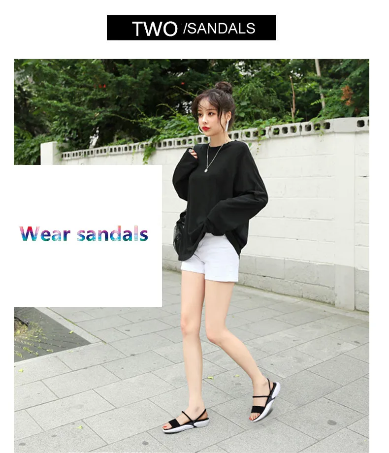 Сандалии женская обувь новые летние модные корейские сандалии на плоской подошве женские повседневные уличные Вьетнамки с открытым носком женские сандалии mujer