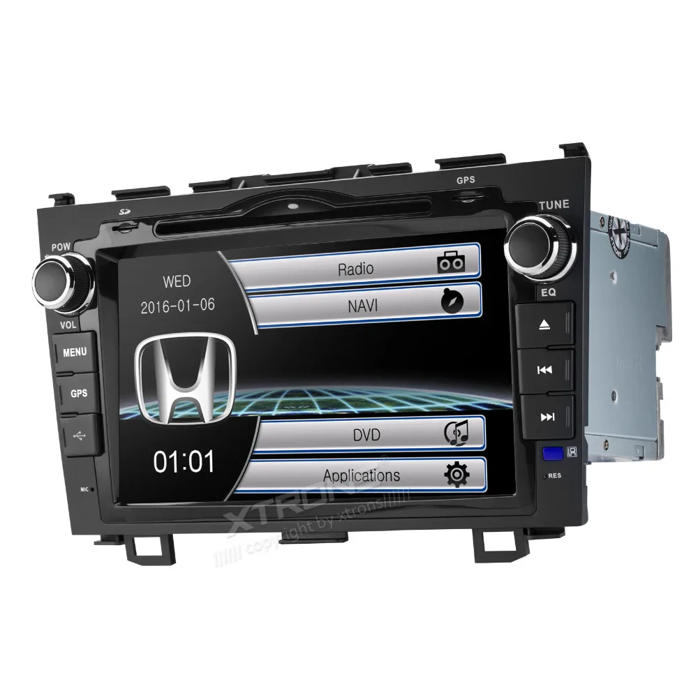 XTRONS " HD цифровой Сенсорный экран 2 din Автомобильная Стереосистема радио DVD плеер gps рулевого колеса для Honda CRV 2007 2008 2009 2010 2011