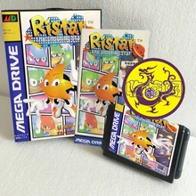 Игровая карта Ristar The Shooting Star 16 bit sega MD в штучной упаковке с руководством для sega Mega Drive для Genesis