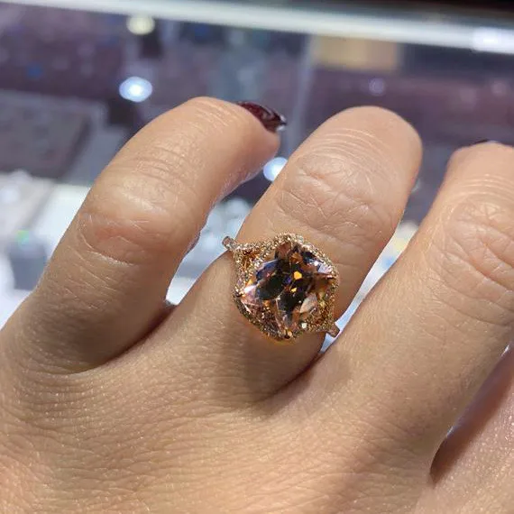 Роскошное женское кольцо модное из искусственного циркония AAA Женское