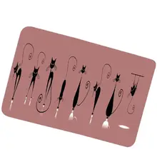 1PC40X60cm трехслойный толстый фланелевый материал популярный узор не может себе позволить круглый ковер тряпичный коврик для ванной#4M31