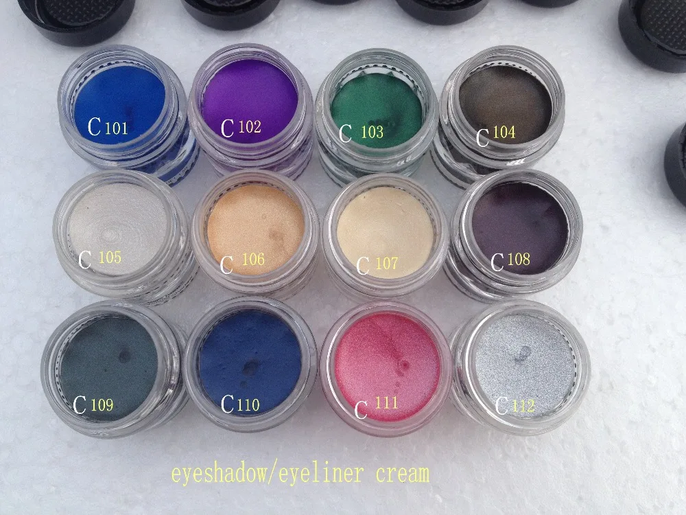 

Music Flower New Eye Shadow Gel Mineral Texture Eyeshadow Cream Shimmer Metallic Glow Palette 12 Colors Shadows 1.5g