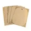Винтажный ретро-дизайн, 8 листов, канцелярские принадлежности, бумажный блокнот, набор букв - Цвет: Brown