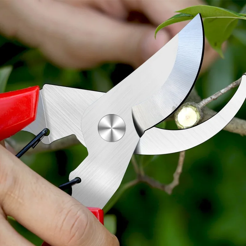 

NEW Anti-slip Pruning Scissor Secateurs Garden Hand Tool Stainless Steel Cutting Pruners Tree Branch Shear