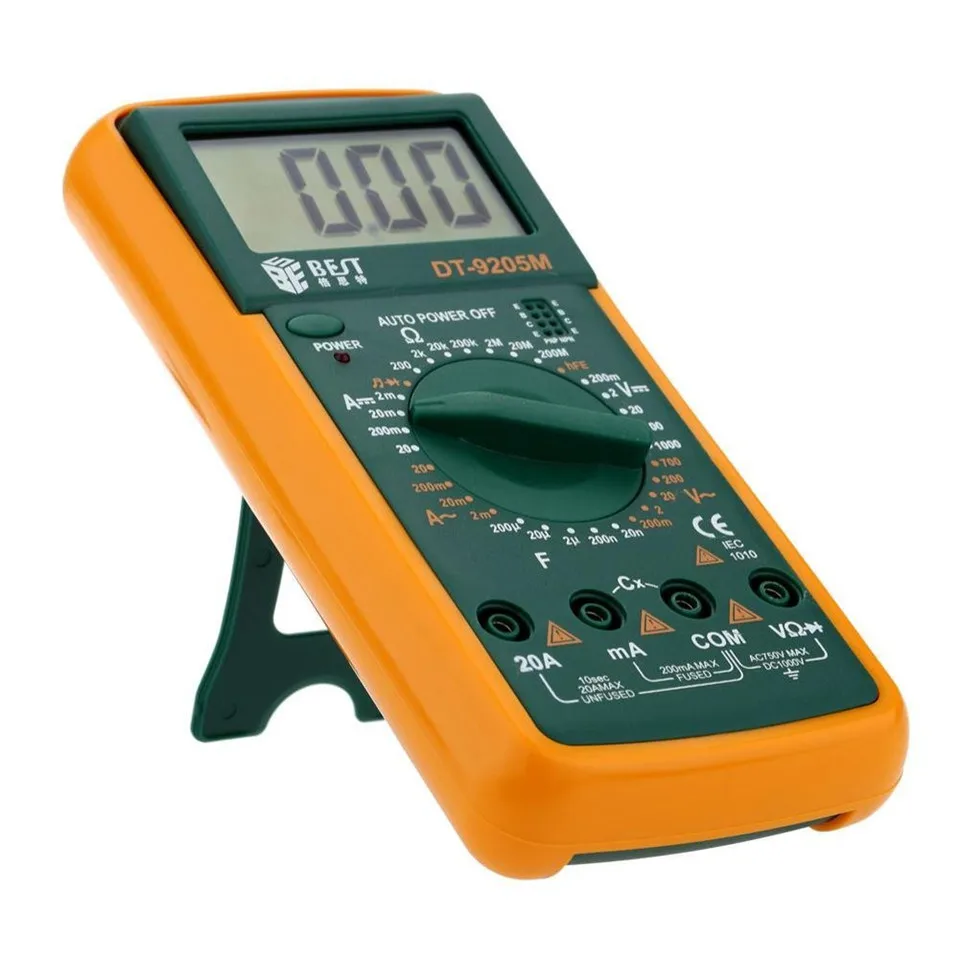 

Upgraded version Wholesale BEST 9205M Handheld LCD Screen Digital Multimeter With buzzer Tester Meter