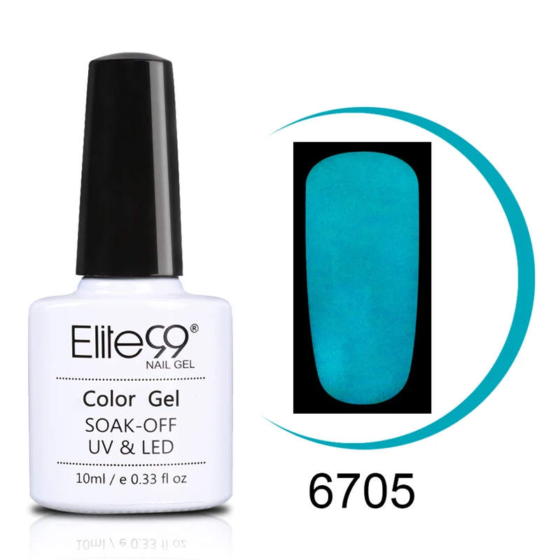 R-6705 Elite99 10 мл Macaron цветной УФ гель лак для ногтей светодиодный Гель-лак для маникюра флуоресцентный дизайн ногтей гель для дизайна ногтей стойкий лак - Цвет: R-6705