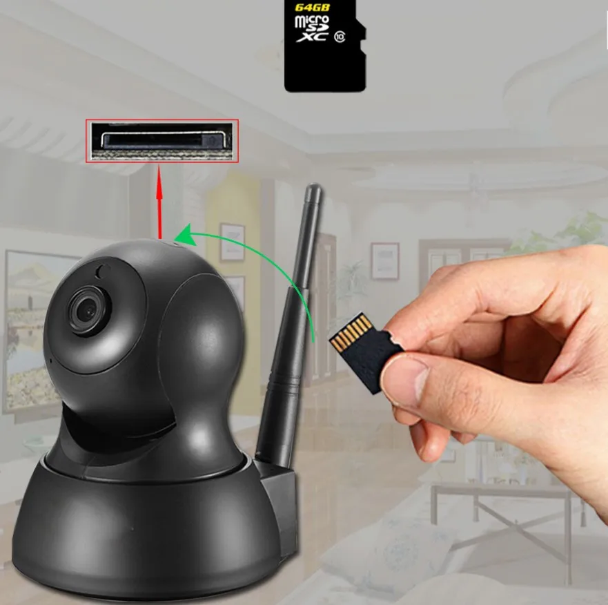 HD 720P TF Card IP wireless Camera Support 2-Way Intercom for smart home life with PTZ 360/120 baby monitor Mobile Remote Camera life support