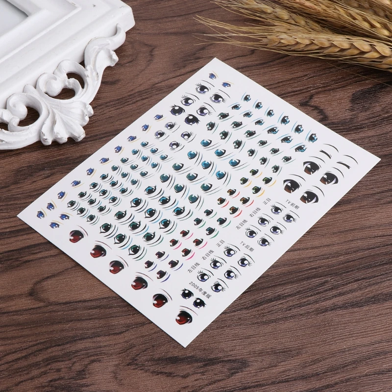 Eyes Stickers For DIY Doll Accessories Cartoon Toy Eyes Cute Anime ...