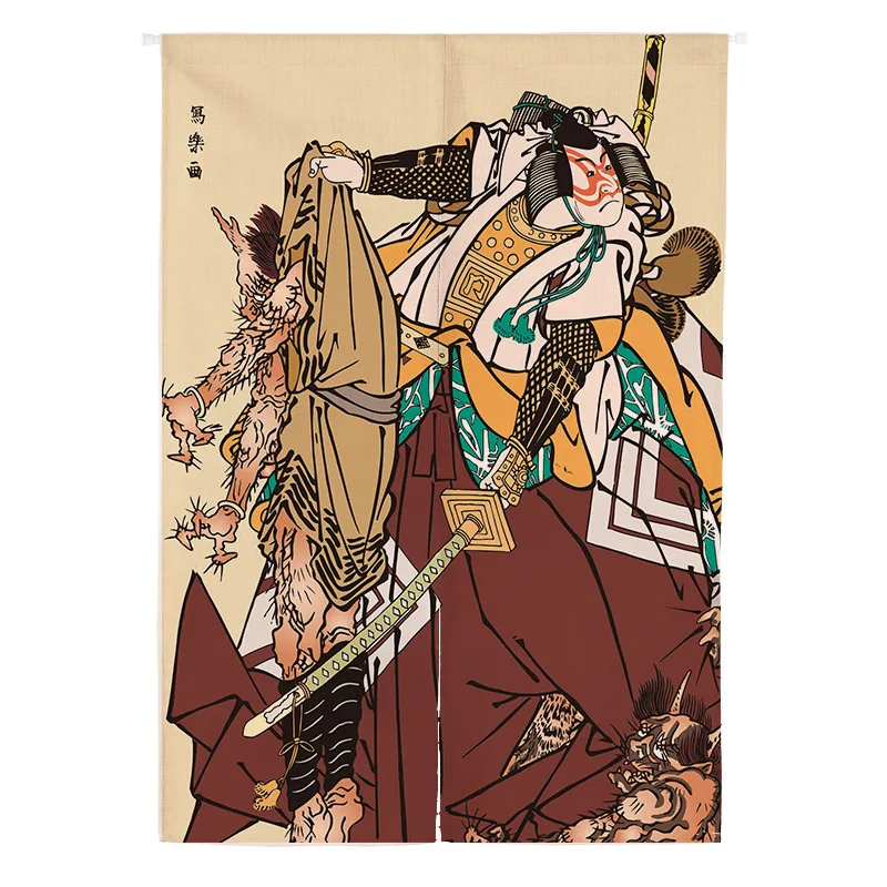 Японская дверь Ukiyo-e, занавеска для кухни, подвесная занавеска, занавеска, Норен, японская занавеска, входная дверь фэн-шуй, занавеска