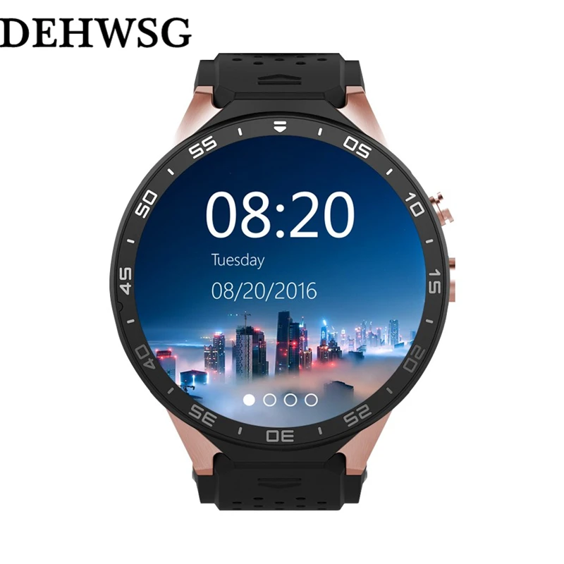 

DEHWSG KW88 1.39'' Screen 3G Core 512MB 4GB fitness bracelet outdoor sport support GPS SIM card for android IOS men Smartwatch