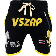 VSZAP guerreiro de POKER POKER shorts luta esporte da aptidão de artes marciais mistas espalhados lobos em execução.