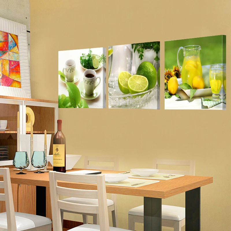 Prints Canvas Painting Dining Room Decorative Picture Canvas Paintings Modern Flower Kitchen Wall Decor Pictures No Frame HY56
